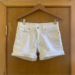 LEVI STRAUSS & CO. • White Jean Shorts - Size 28